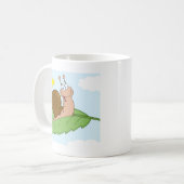 Het glimlachen van Super Slak op zijn lef Koffiemok (Voorkant links)