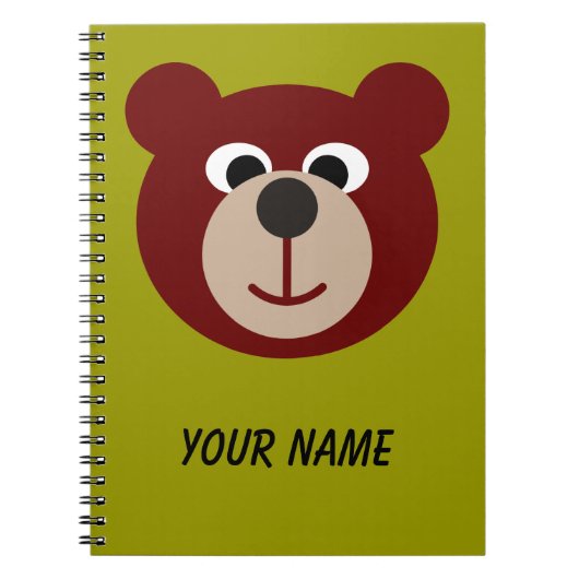 Het glimlachen van Teddy Bear Notitieboek (Voorkant)