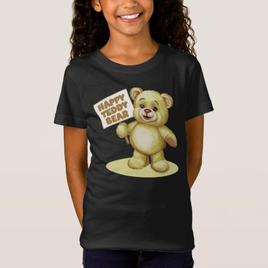 Het glimlachen van Teddy Bear T-shirt (Voorkant)