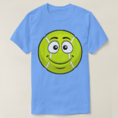 Het glimlachen van Tennis Ball Funny Novelty Gift  T-shirt (Design voorkant)