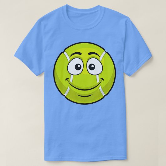Het glimlachen van Tennis Ball Funny Novelty Gift  T-shirt (Design voorkant)