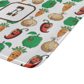 Het glimlachen van Veggies Monogrammed Snijplank (Hoek)