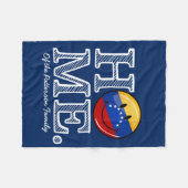 Het glimlachen van Venezolaanse vlag Housewarming Fleece Deken (Voorkant (Horizontaal))