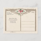 Het glimlachen van Victoriaans moeder en dochter H Feestdagenkaart (Achterkant)