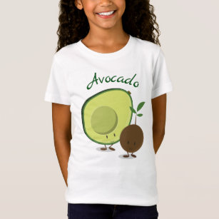 Het glimlachen van vriendschappelijke Avocado-teke T-shirt