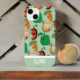Het glimlachen Veggies Personalized Case-Mate iPhone 14 Hoesje
