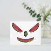 Het glimlachen Watermeloenen Briefkaart (Staand voorkant)