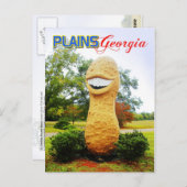 Het glimlachende beeld van de pinda's, vlaktes, Ge Briefkaart (Voorkant / Achterkant)