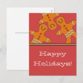 Het glimlachende Briefkaart van Kerstmis van het (Voorkant / Achterkant)
