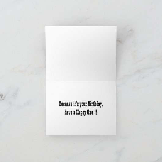 Het glimlachende Jong van de Verjaardag Kaart (Binnen)