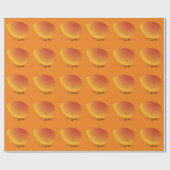 Het glimlachende Karakter van de Mango Cadeaupapier (Vlak)