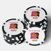 Het glimlachende zongezicht poker chips (Opstapeling)