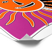 Het glimlachende zongezicht poster (Hoek)