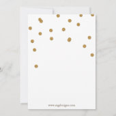 het glitterplein voor wit en goud nodigt uit tot e kaart (Achterkant)