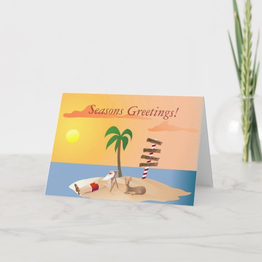 Het globale Verwarmen Feestdagen Kaart (Voorkant)