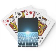 Het gloeien 3D-Net met klantgerichte tekst