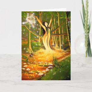 Het gloeien bij de Ring Faerie - Wenskaart door Kaart