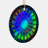 Het gloeien in de Dark Kaleidoscoop kunst Keramisch Ornament (Rechts)