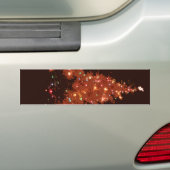 Het Gloeien van Kerstmis Bumpersticker (Op auto)