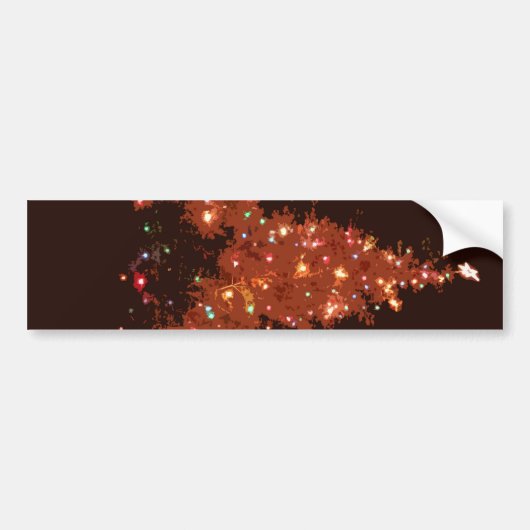 Het Gloeien van Kerstmis Bumpersticker (Voorkant)