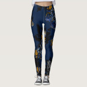 Het gloeien vlinders in duistere leggings (Voorkant)