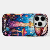 Het gloeiende bos van Amanita Muscaria Case-Mate iPhone Case (Achterkant (horizontaal))