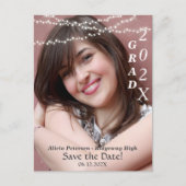 Het gloeiende Moderne Afstuderen van de Lichten va Aankondigingskaart (Voorkant)