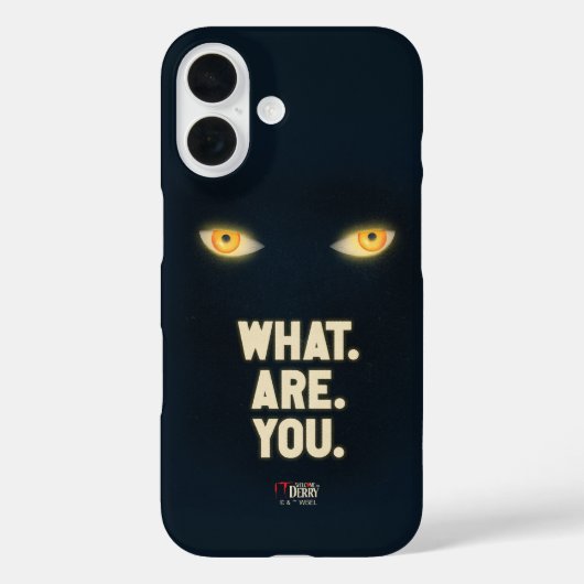 Het gloeiende ogen "What.Are.You." Case-Mate iPhone Case (Achterkant)