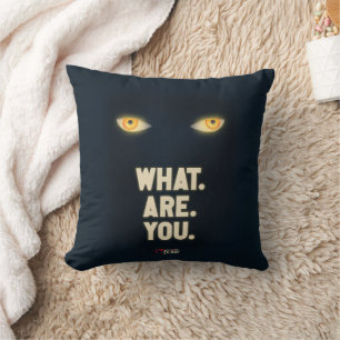 Het gloeiende ogen "What.Are.You." Kussen