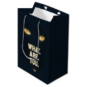 Het gloeiende ogen "What.Are.You." Medium Cadeauzakje (Voorkant Gekanteld)