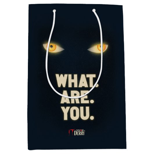Het gloeiende ogen "What.Are.You." Medium Cadeauzakje (Voorkant)