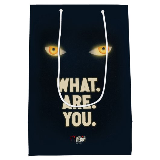 Het gloeiende ogen "What.Are.You." Medium Cadeauzakje (Achterkant)