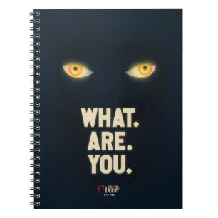 Het gloeiende ogen "What.Are.You." Notitieboek