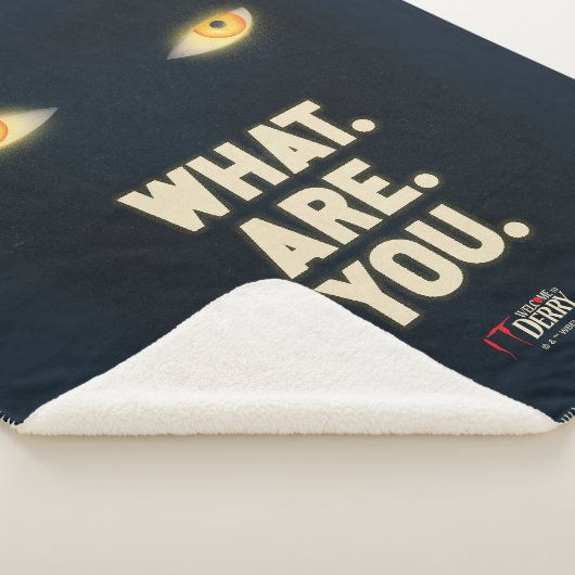 Het gloeiende ogen "What.Are.You." Sherpa Deken (3/4)