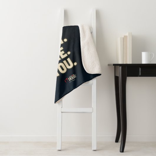 Het gloeiende ogen "What.Are.You." Sherpa Deken (In situ)