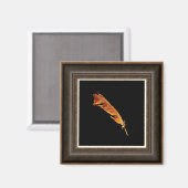 Het gloeiende, rauwe, vedervaar-omvergooiende kuns magneet (Voorkant / Achterkant)