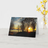 Het gloeiende Wenskaart van Sintels Kaart (Gele Bloem)