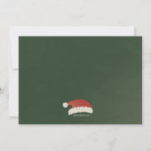 Het gluren de Uitnodiging van de Kerstman (Achterkant)