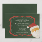 Het gluren de Uitnodiging van de Kerstman (Voorkant / Achterkant)