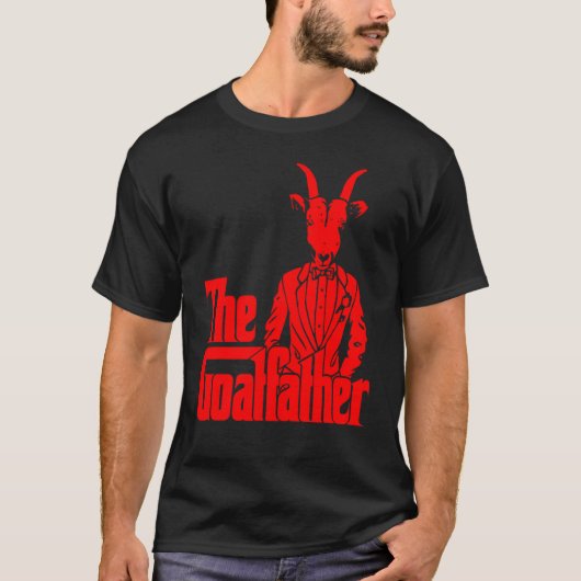 Het Goatfather Goat Dierenvriend Funny T-shirt (Voorkant)