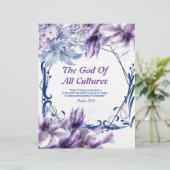 Het God Alle Culturen gedicht Gepersonaliseerd Bri (Staand voorkant)