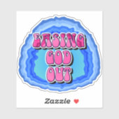 Het GOD eruit verlichten Geode 12 Stappen AA Herst Sticker (Vel)