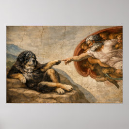 Het goddelijke aanraken poster