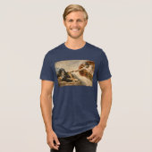 Het goddelijke aanraken Tri-Blend shirt (Voorkant volledig)
