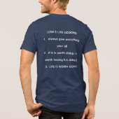 Het goddelijke aanraken Tri-Blend shirt (Achterkant)