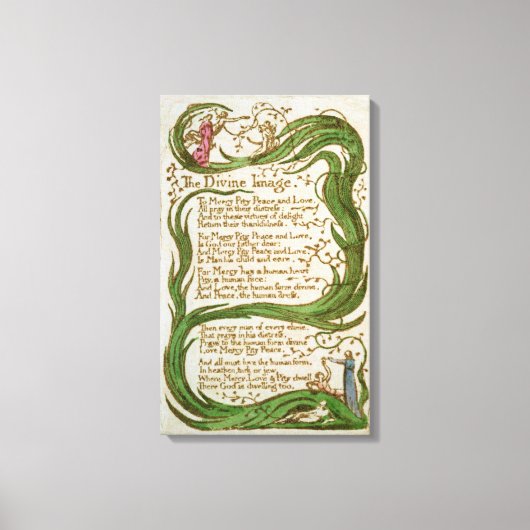 Het goddelijke Afbeelding, van Sangen of Innocence Canvas Afdruk (Voorkant)