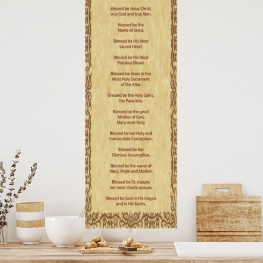 Het goddelijke bidt poster (Keuken)