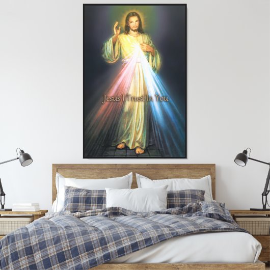 Het Goddelijke Genade Canvas Devotionele Afbeeldin Afdruk (Insitu (Slaapkamer))