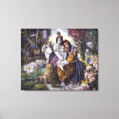 Het goddelijke liefdevolle paar canvas afdruk (Voorkant)