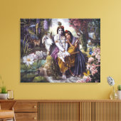 Het goddelijke liefdevolle paar canvas afdruk (Insitu (Woonkamer))